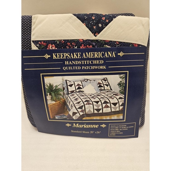 Set Of 2 Keepsake Americana Marianne Pillow Shams CottageFloral Shabby Chic NOS - Picture 9 of 10
